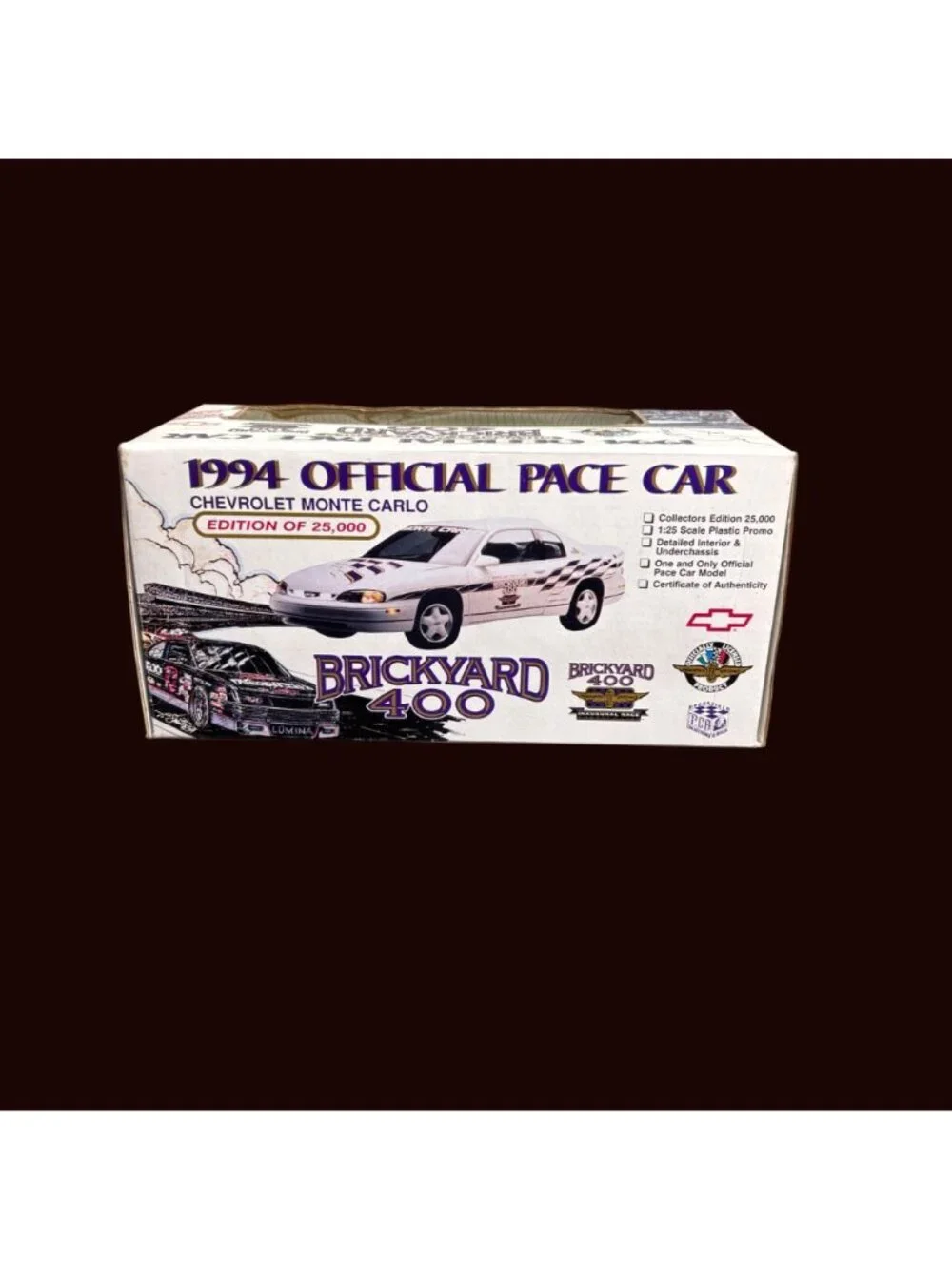 1994 Brickyard 400 Pace Car Chevrolet Monte Carlo 1:25 Limited Edition NIB